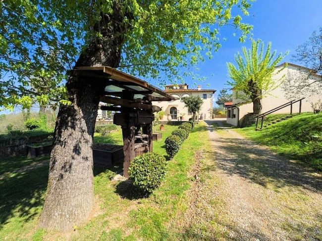 Agriturismo di ampia superficie con vigneto piscina in posizione panoramica in vendita a Loro Ciuffenna