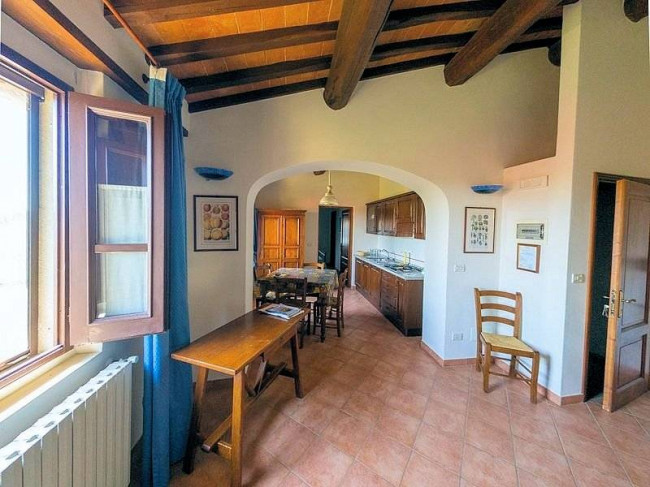 Agriturismo di ampia superficie con vigneto piscina in posizione panoramica in vendita a Loro Ciuffenna