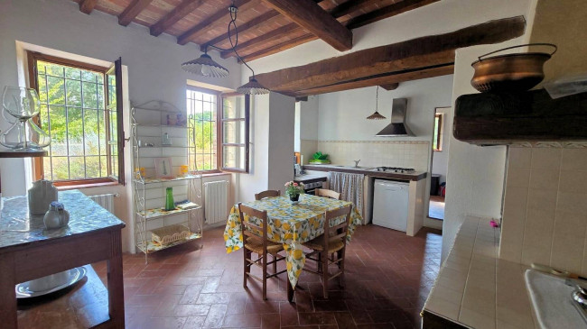 Podere in stile rustico Toscano ristrutturato con ampio terreno e piscina in vendita a Massa Marittima