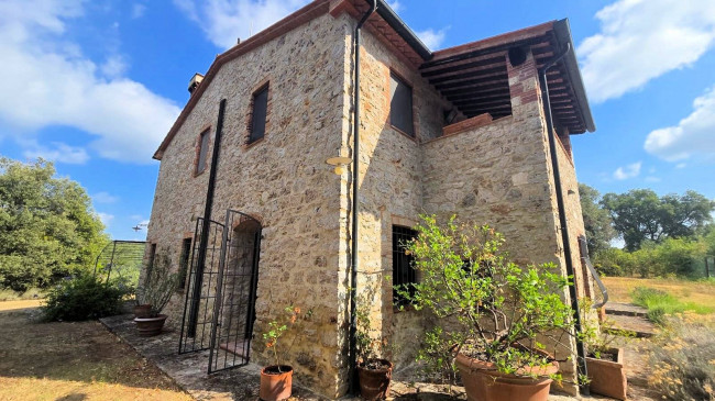 Podere in stile rustico Toscano ristrutturato con ampio terreno e piscina in vendita a Massa Marittima