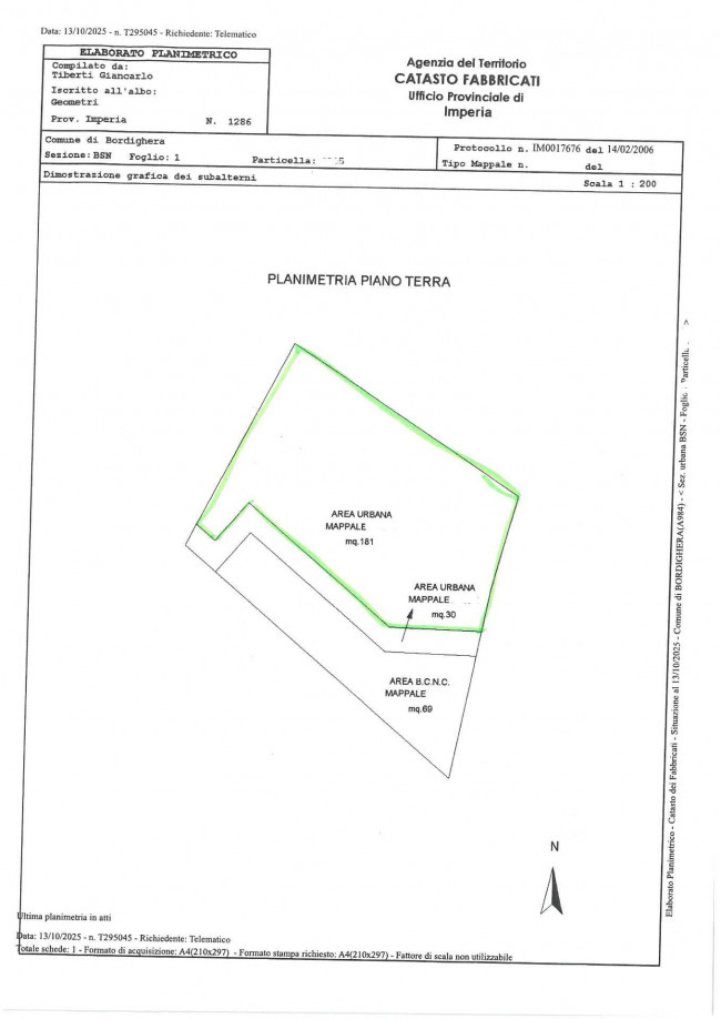  for sale in Bordighera